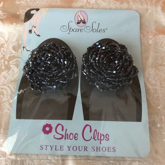 Accessories - 💰⬇️ 🆕 Gunmetal Rosettes Shoe Clips